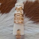 7 Piece Mixed Bow Band Rings Set