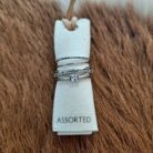 Mixed 5 Piece Band Rings Set