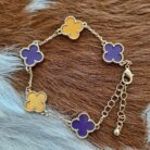 Gold Clover Charms Basic Bracelet
