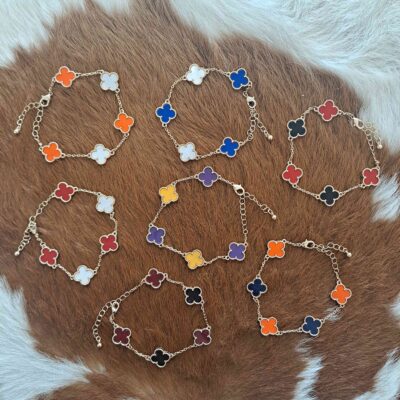 Gold Clover Charms Basic Bracelet