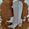 Nashville Full Rhinestone Western Knee-High Boots