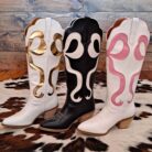 Glenda Western Bow Knee-High Boots
