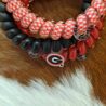 Teleties Georgia Dawgs Large Spiral Hair Coil Trio Set
