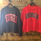 GEORGIA & GA  Print Reversible Mock Neck Graphic Sweatshirt
