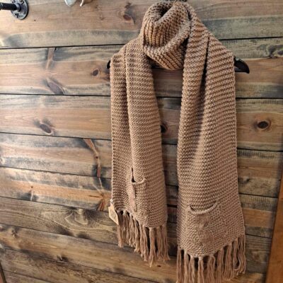 Kolby Knitted Pocket Scarf