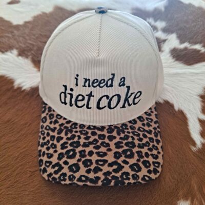 I Need A Diet Coke Two-Toned Corduroy Hat
