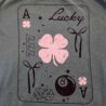 Lucky 777 Clover Ace Mineral Washed Graphic Sweatshirt