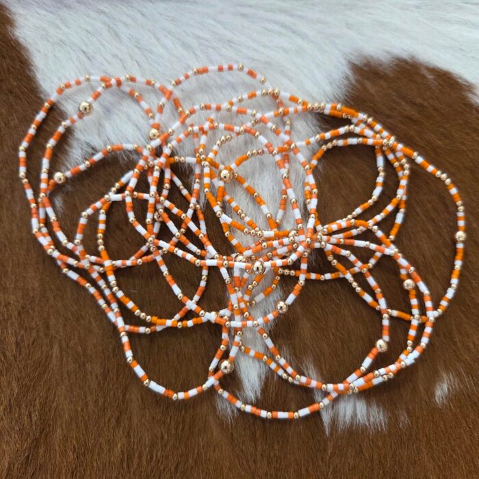 Mini Layered Ball Beaded Stretch Bracelet