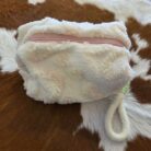 Fleece Heart Sweet Zipper Cosmetic Bag