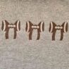 Football Bows Embroidered Crewneck Sweatshirt