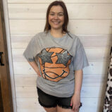 Basketball Star Smiley Graphic Tee