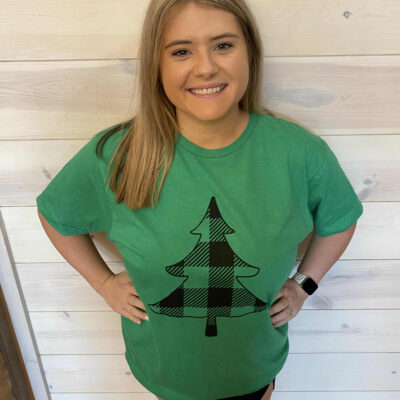 Plaid Tree Graphic Tee