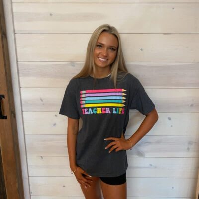 Teacher Life Pencil Graphic Tee