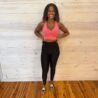 Athletic Racerback Bra Padded Cropped Sports Bra