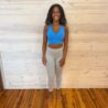 Athletic Racerback Bra Padded Cropped Sports Bra