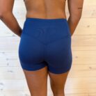 Brushed Microfiber Wide Waistband Biker Shorts