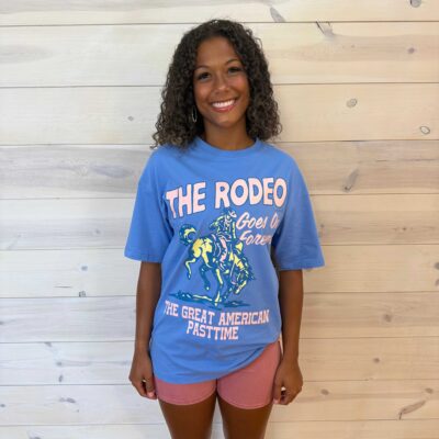 Rodeo Western All American Pastime Graphic Tee