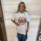 100% Cotton Game Day Vintage Retro Lips Graphic Tee