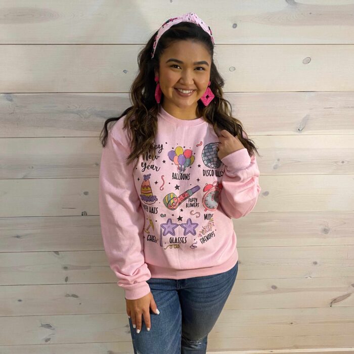 Happy New Year Things Graphic Sweatshirt