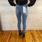 Helen-High Rise Ankle Skinny Knee Distressed Jeans