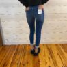 Alyssa-Mid Rise Distressed Cuffed Hem Skinny Denim