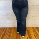 Jeanine-High Rise Flare Frayed Hem Jeans