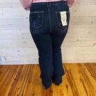 Jeanine-High Rise Flare Frayed Hem Jeans