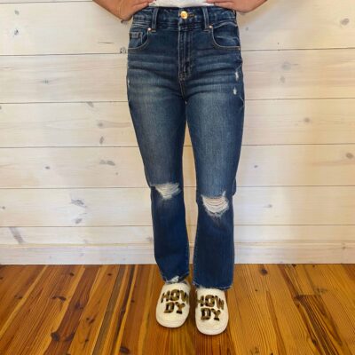 Kelly-High Rise Crop Straight Leg