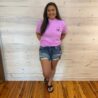 Rustic Rebel Black “RR” Cow Tag Logo Graphic Tee