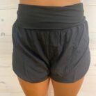 High Waisted Band Fold-Over Runnings Shorts