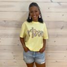 100% Cotton Risen Cross with Spangles Graphic Tee