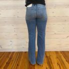 Zoe-Distressed Super High Rise 70’s Inspired Flare