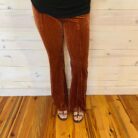 Ribbed Flare Stretchy Pants