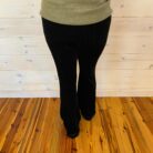 Ribbed Flare Stretchy Pants