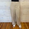 Lawn Linen Wide Leg Easy Fit Trousers With Pockets
