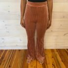 Ribbed Flare Stretchy Pants