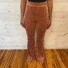 Ribbed Flare Stretchy Pants