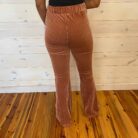 Ribbed Flare Stretchy Pants