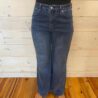 Zane-High Waist Button Zip Fly Bell Bottom Jeans