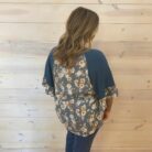 Sunlit Meadow Ruffle Sleeve Hi-Low Hem Top