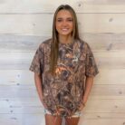 Men’s Deer Woodland Camo Simply Southern Graphic Tee