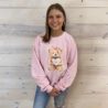 Love Teddy Bear Graphic Sweatshirt