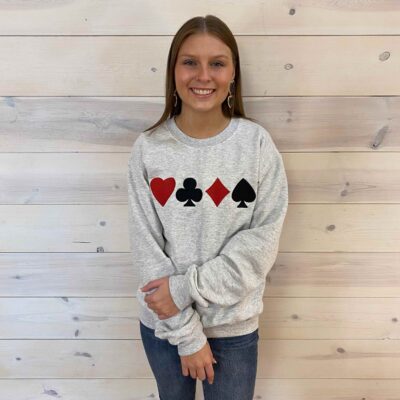 Lucky Draw Embroidered Sweatshirt