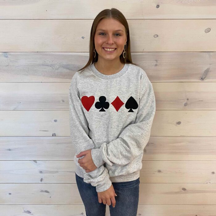 Lucky Draw Embroidered Sweatshirt