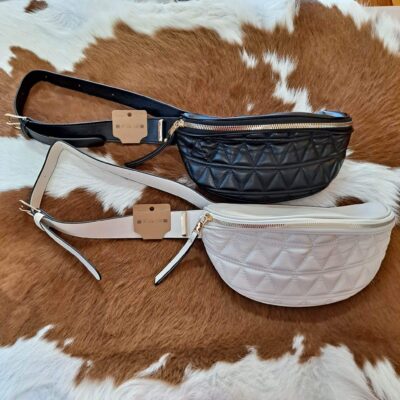 Siri Vegan Leather Sling Fanny Waist Bag Crossbody