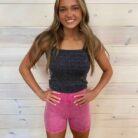 Washed Seamless High Waisted Shorts