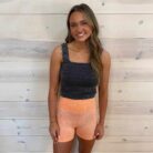 Washed Seamless High Waisted Shorts