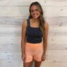 Washed Seamless High Waisted Shorts