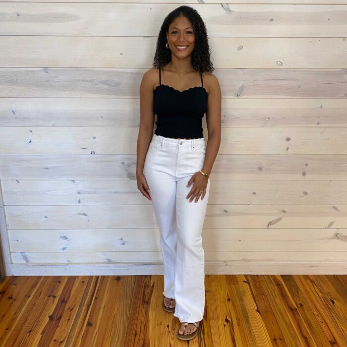 Acid Washed Frayed Cutoff Hem Wide Leg Pants