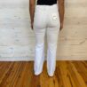 Acid Washed Frayed Cutoff Hem Wide Leg Pants